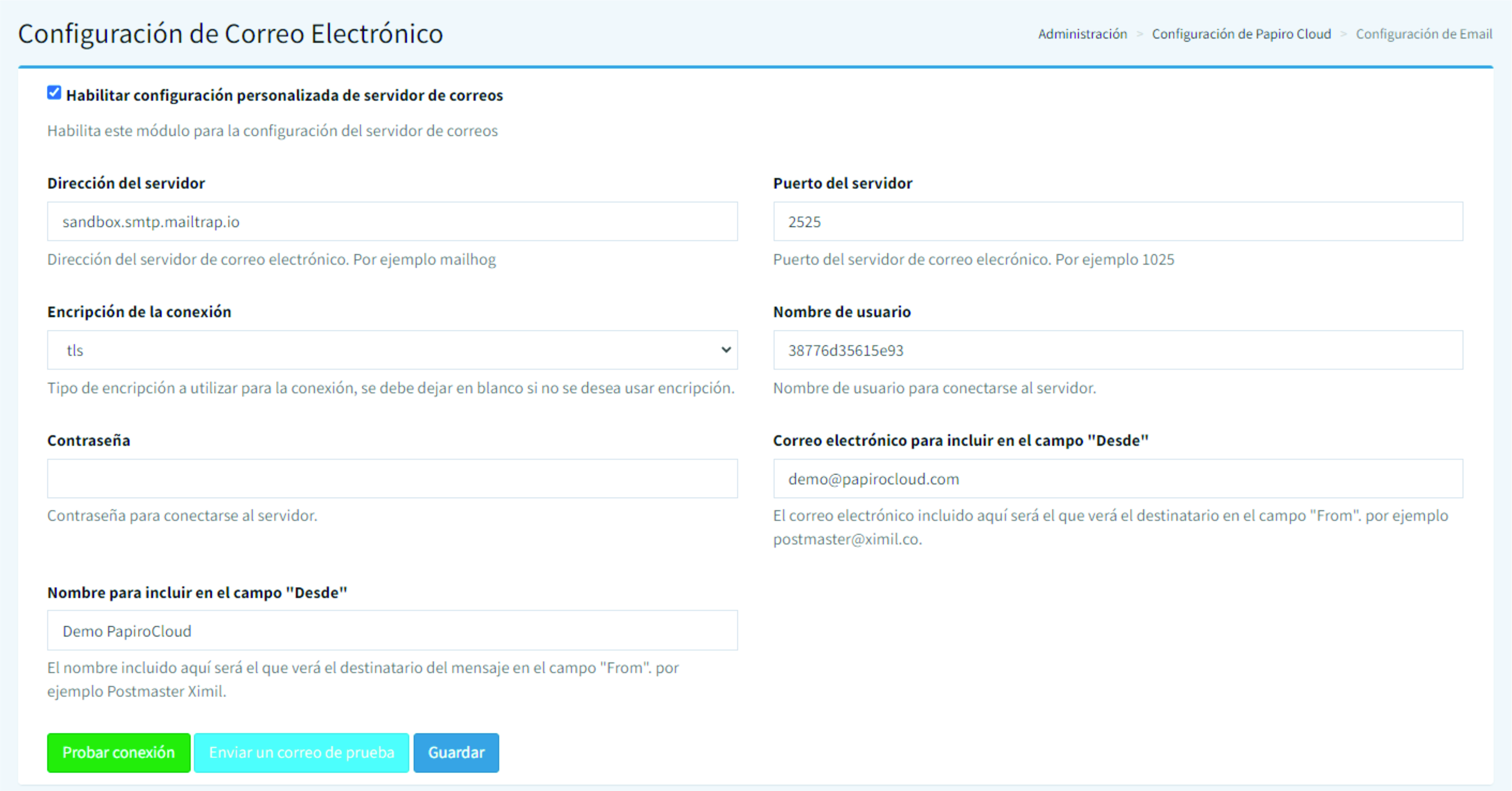 configuracion!